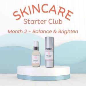 Month 2 - Balance and Brighten your skincare routine with a facial mist/toner and an eye creme.