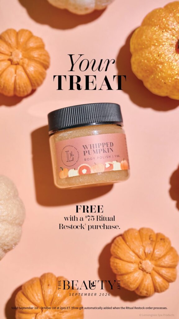 FREE Pumpkin Body Polish — Lemongrass Spa September 2026