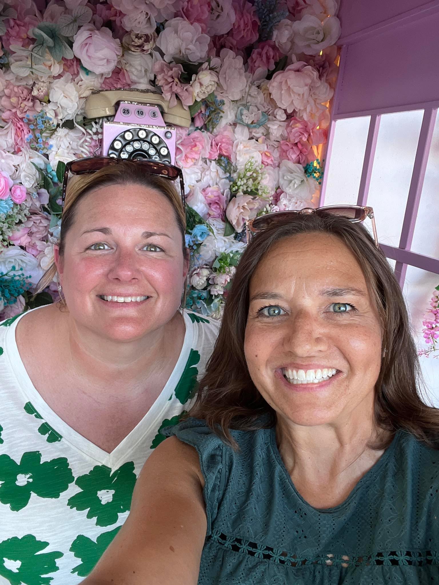 You know when you were a kid and you saw your teacher at a grocery store and were so confused because she was so out of place in your brain? This is how I felt Sunday when I turned around in church in NJ and saw my good friends from Ohio Deanna and Ryan Samuels! Such a fun surprise! Deanna, I loved showing you around Cape May, and thanks for sharing your bougie pink phone booth with me! Come back soon!!!