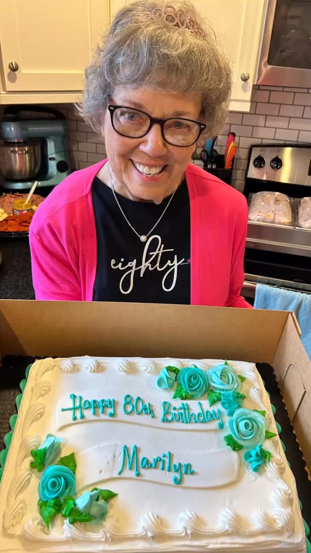 We had the best time celebrating my mom’s 80th Birthday today! She was so surprised by who all was there. Friends from childhood, neighborhood friends, former co-workers, and family from PA, NJ, and IL. This woman is SO LOVED!