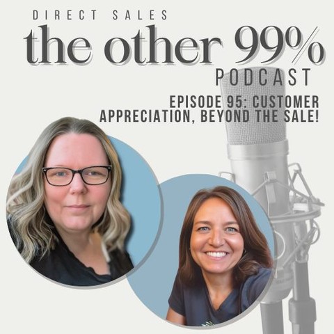 ✨ New episode alert! ✨

This week on The Other 99%, Lisa and I are digging into a topic that’s at the heart of strong direct sales businesses: customer appreciation.

We’re sharing simple, creative ways to make your customers feel seen and valued—from thoughtful thank-you notes to fun events that bring your community together. We also talk about partnering with local organizations, spotlighting customers, and choosing just one or two ideas you can do really well.

If you’ve been wanting to strengthen your relationships, build loyalty, and show genuine gratitude, this episode will give you easy places to start and a little encouragement along the way. 💛

🎧 Listen in and grab a few ideas you can put into practice right away!

❤️ Listen here on Spotify: https://open.spotify.com/episode/29UoJbc2bP90nUqi1l9ii7?si=MPwcwVniT2C2oBX0yDOXdA
📺 YouTube: https://youtu.be/c-Ndr583JWo?si=kUPf2KIZoNYaYzOq

Let me know your favorite takeaway after you listen!
